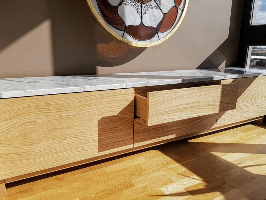 projekt mebli oraz wnętrza pokoju do odpoczynku