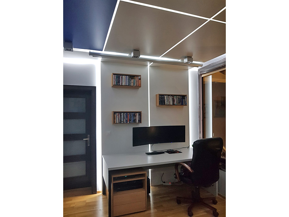 projekt i wykonanie wnętrza sali kinowej